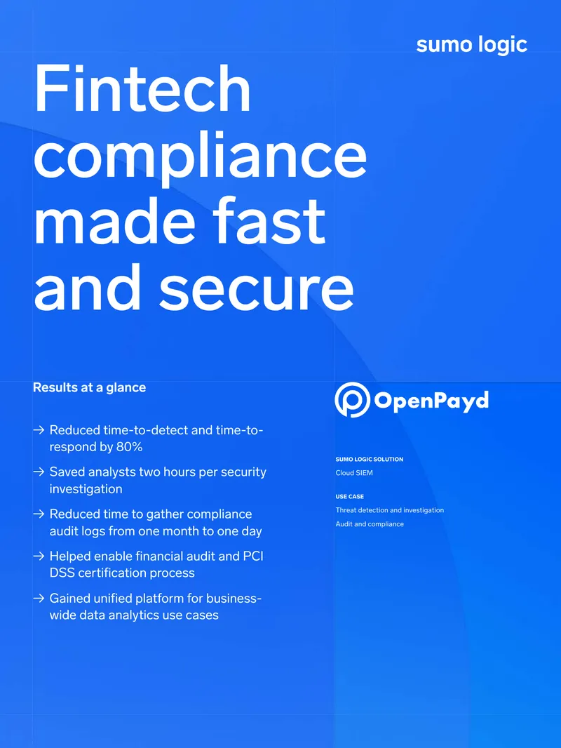 OpenPayd Case Study on Sumo Logic Implementation