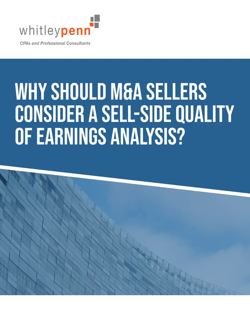 Importance of Sell-Side Quality of Earnings Analysis