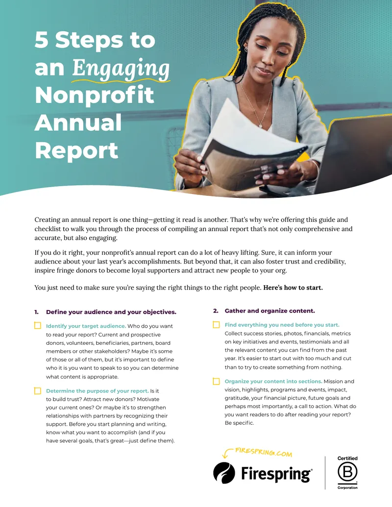 Guide to Creating an Engaging Nonprofit Annual Report