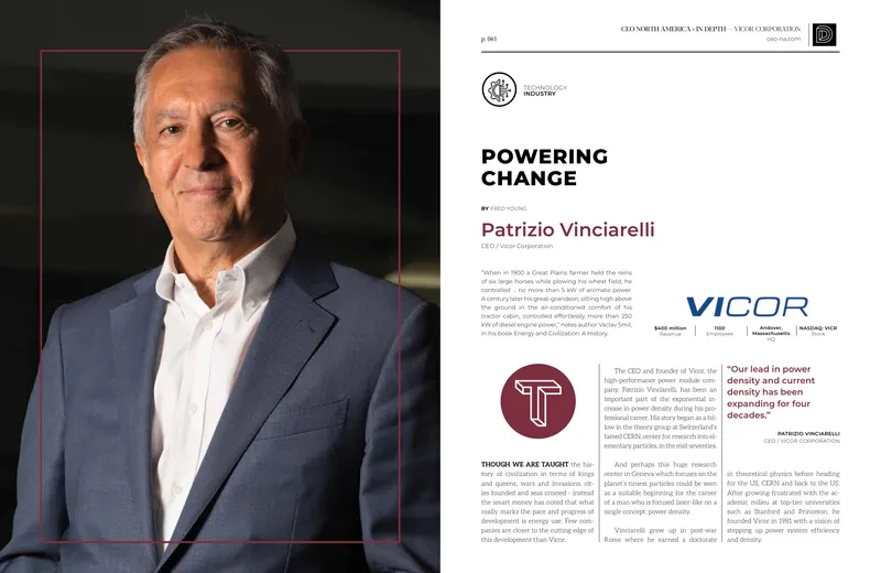 Vicor Corporation Leadership and Power Module Innovation