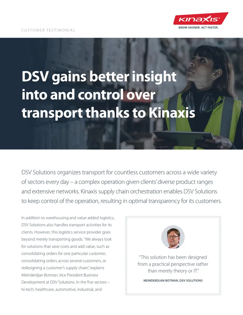 DSV Solutions Transportation Management Overview
