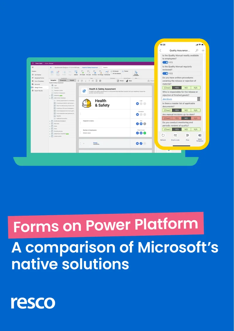Comparison of Microsoft Native Form Solutions