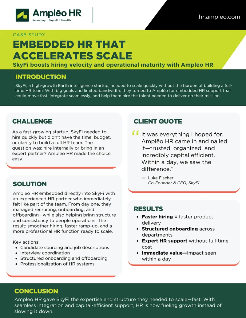 Embedded HR Support for Rapid Scaling