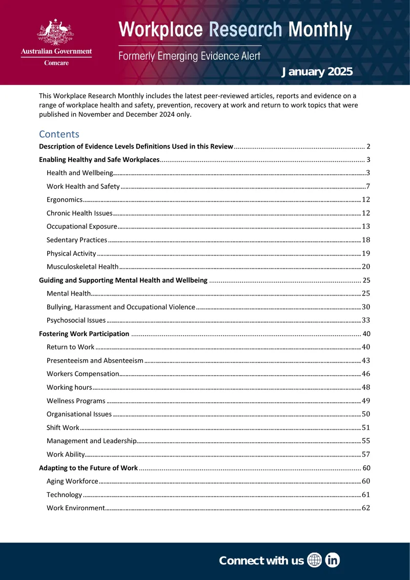 Workplace Research Monthly January 2025