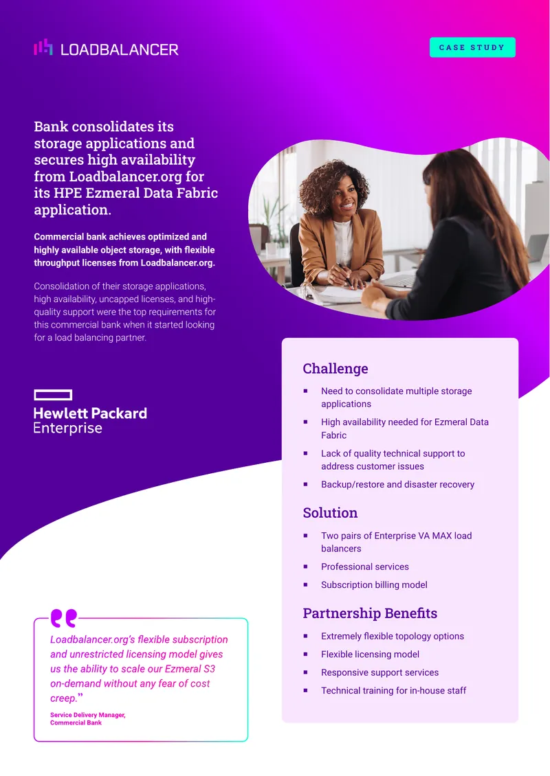 Commercial Bank Load Balancing Case Study