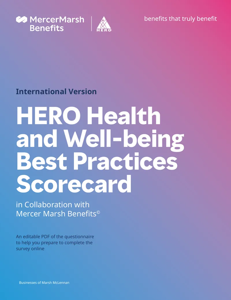 HERO Health and Well-being Best Practices Scorecard