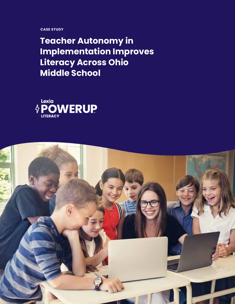 Teacher Autonomy in Implementation Improves Literacy Across Ohio Middle School