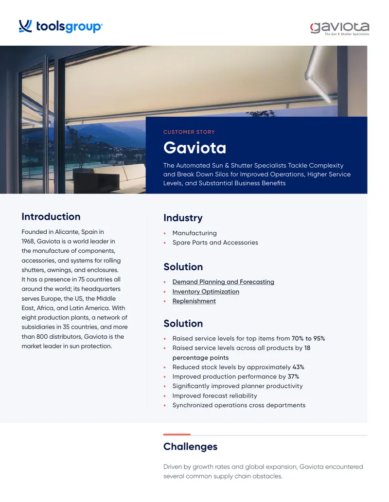 Gaviota Supply Chain Transformation Case Study
