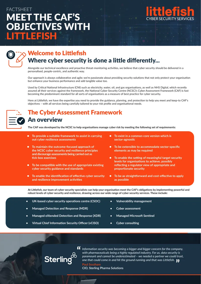 Cyber Assessment Framework Implementation Guide