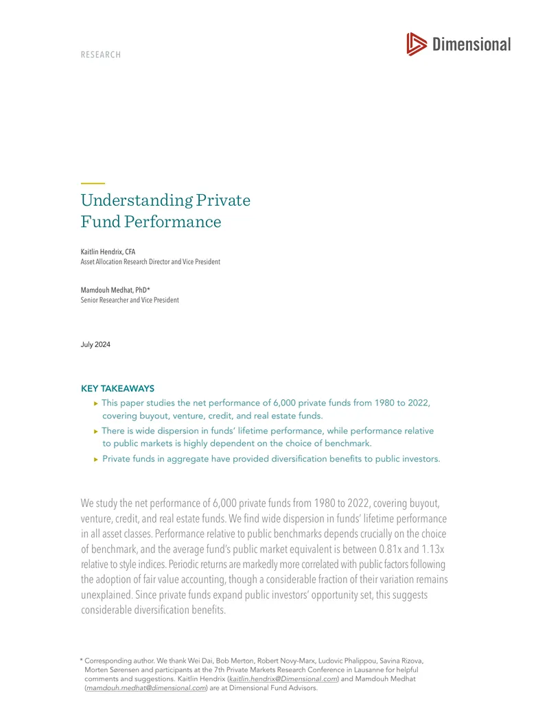 Understanding Private Fund Performance Analysis