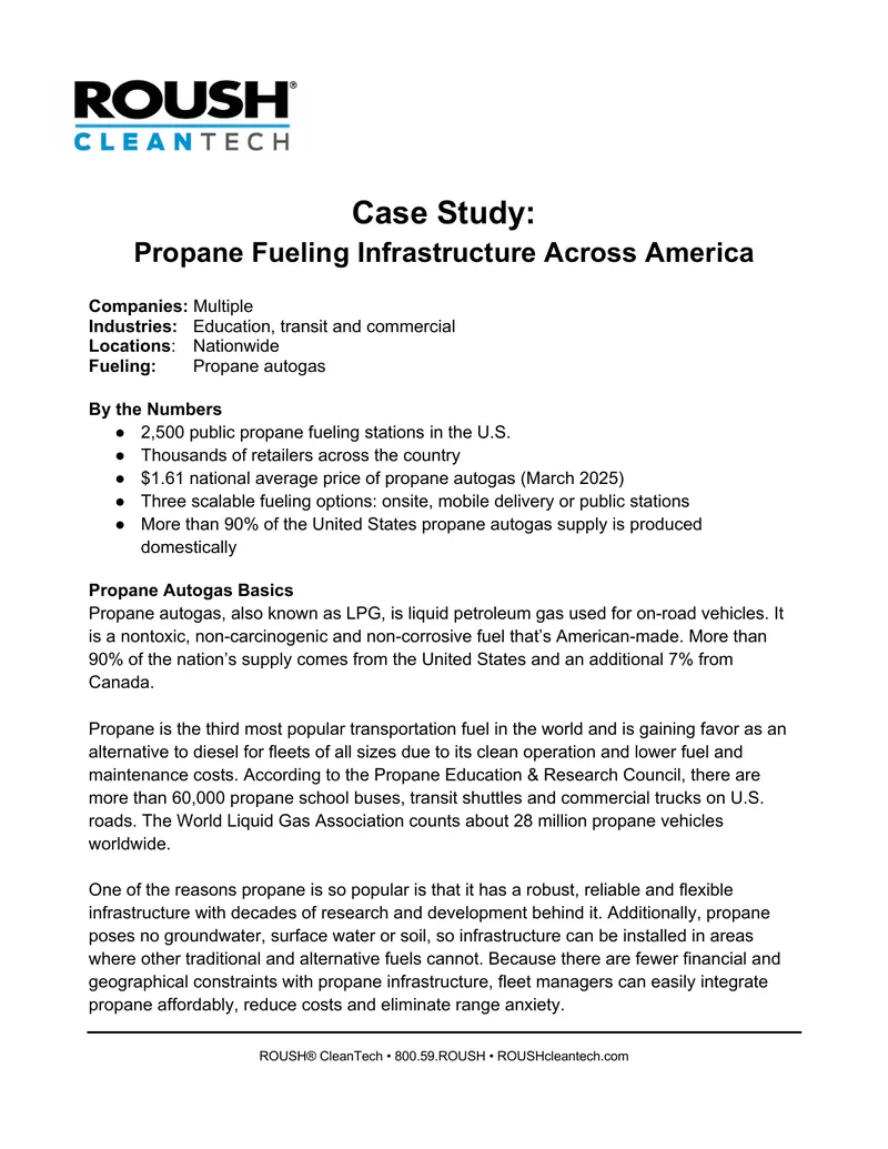 Propane Fueling Infrastructure Across America
