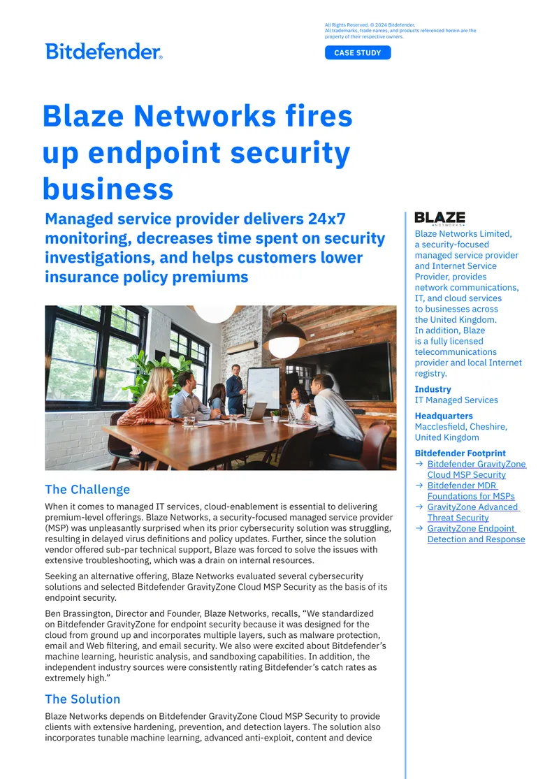 Blaze Networks Endpoint Security Case Study