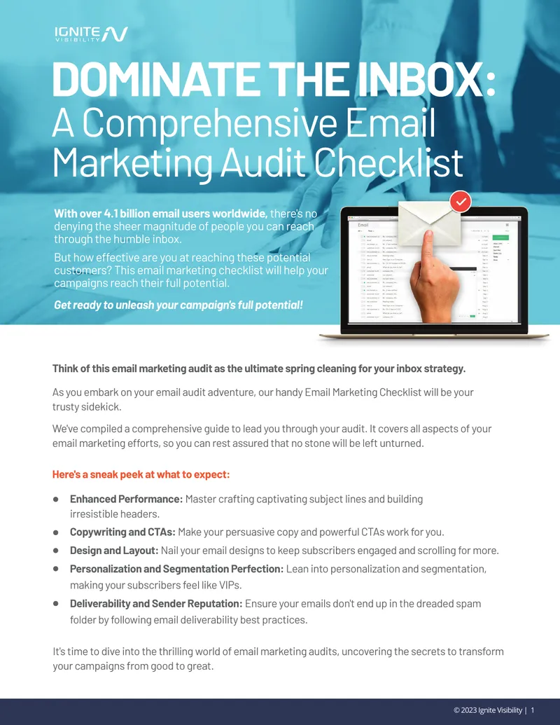 Email Marketing Audit Checklist Guide