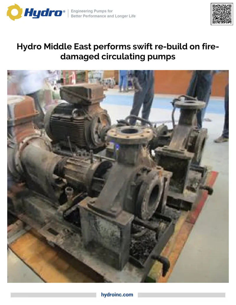 Fire Damage Repair of Circulating Pumps