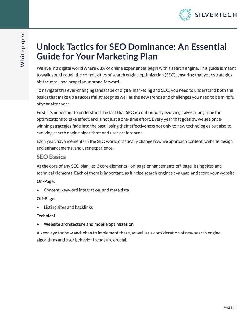 Unlock Tactics for SEO Dominance Guide