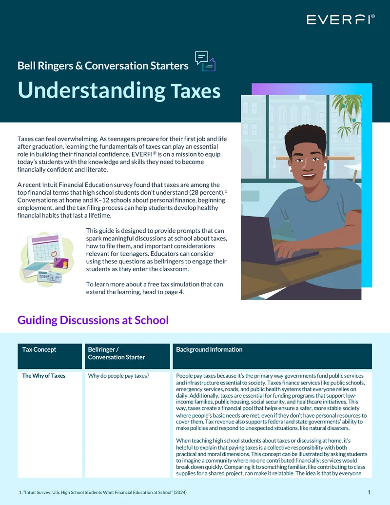 Tax Education Guide for High School Students