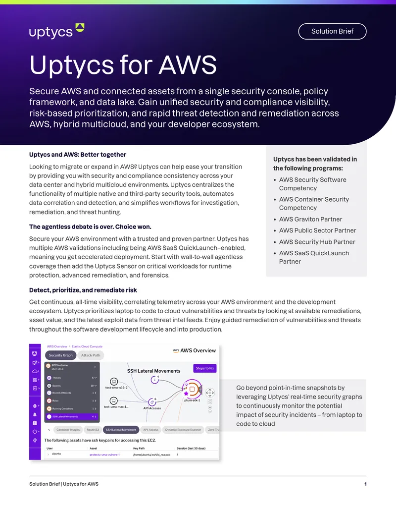 Uptycs Security Solution for AWS Environments