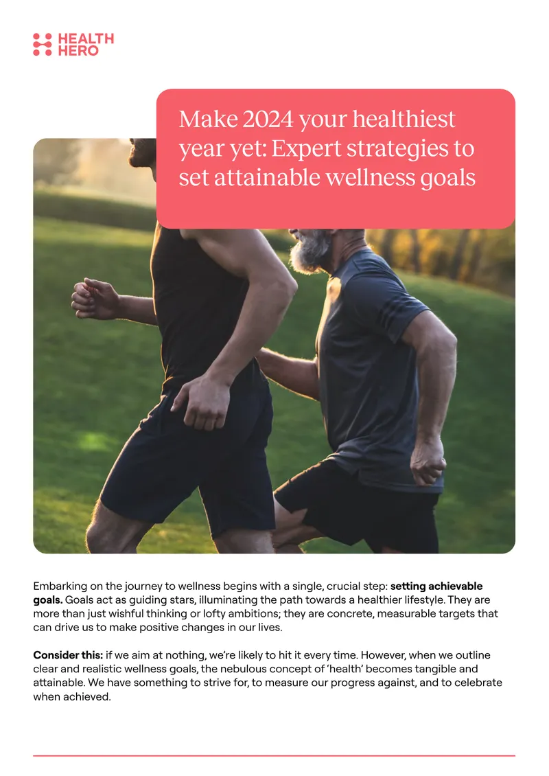 Strategies for Setting Attainable Wellness Goals