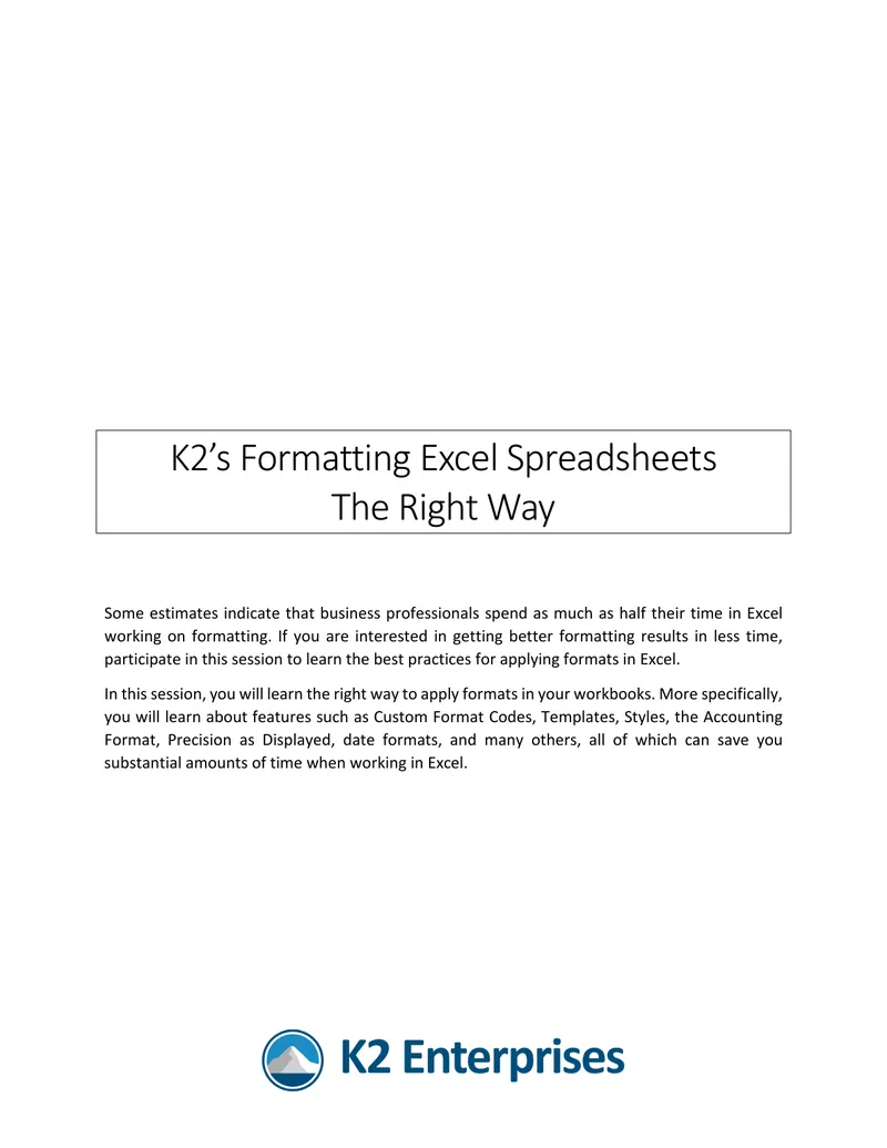 Best Practices for Formatting Excel Spreadsheets