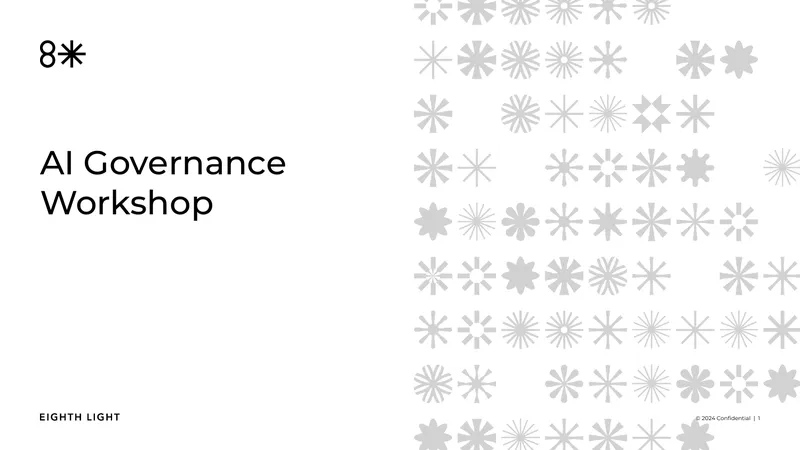 AI Governance Workshop Agenda and Key Components