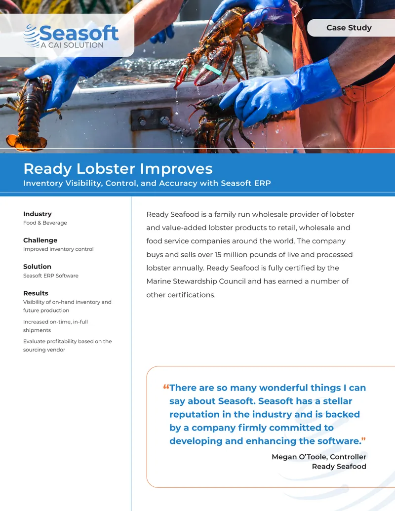 Ready Seafood Case Study on Seasoft ERP Implementation