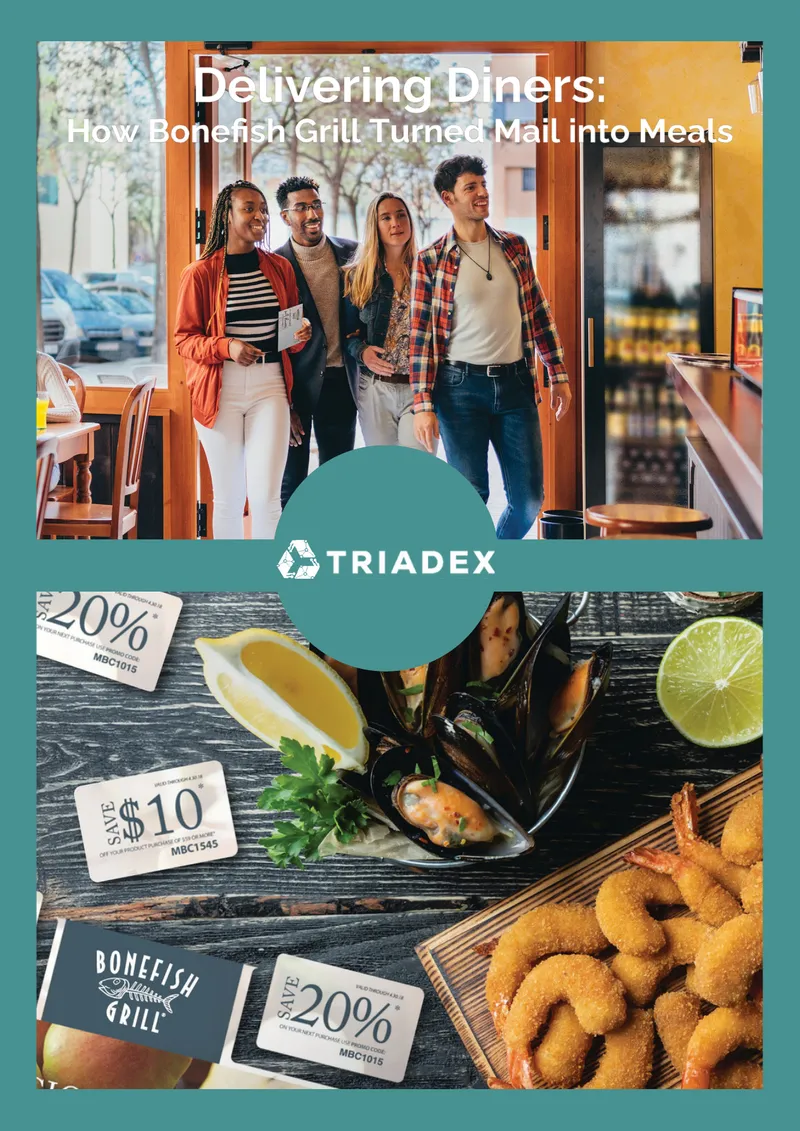 Plastic Postcard Mailer Campaign for Bonefish Grill