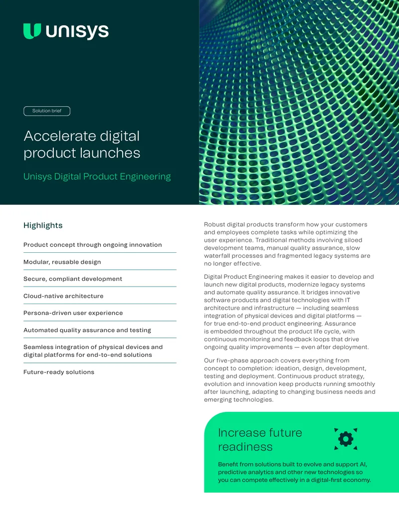 Digital Product Engineering Solution Brief