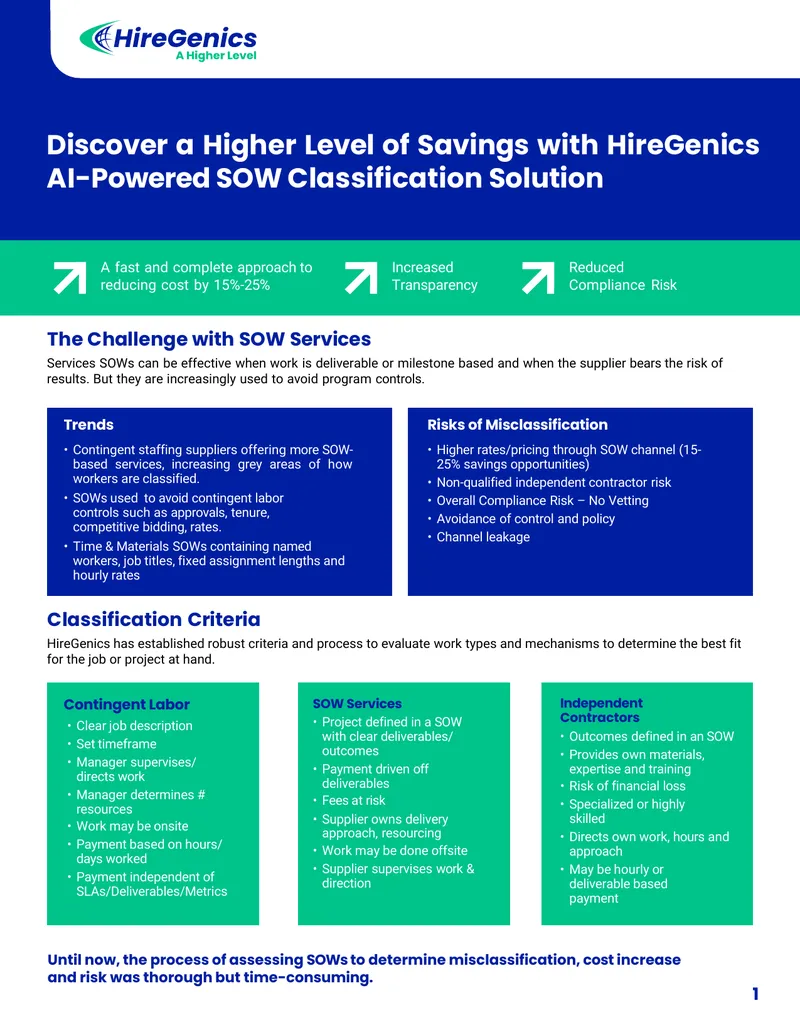 AI-Powered SOW Classification Solution Overview