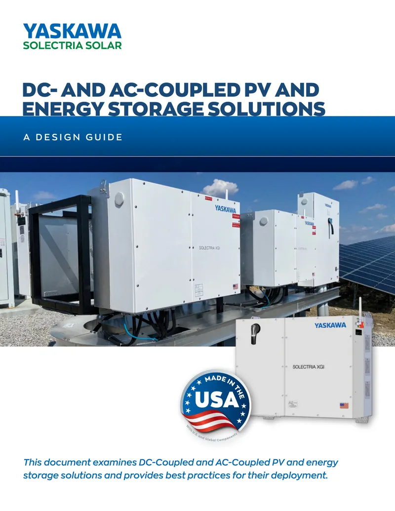 DC and AC Coupled PV Energy Storage Design Guide
