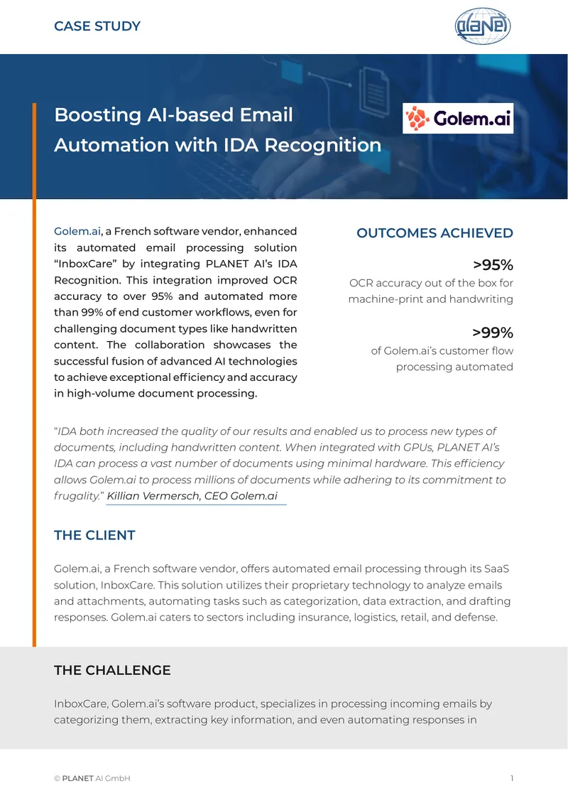 Golem.ai Case Study on Email Automation Enhancement