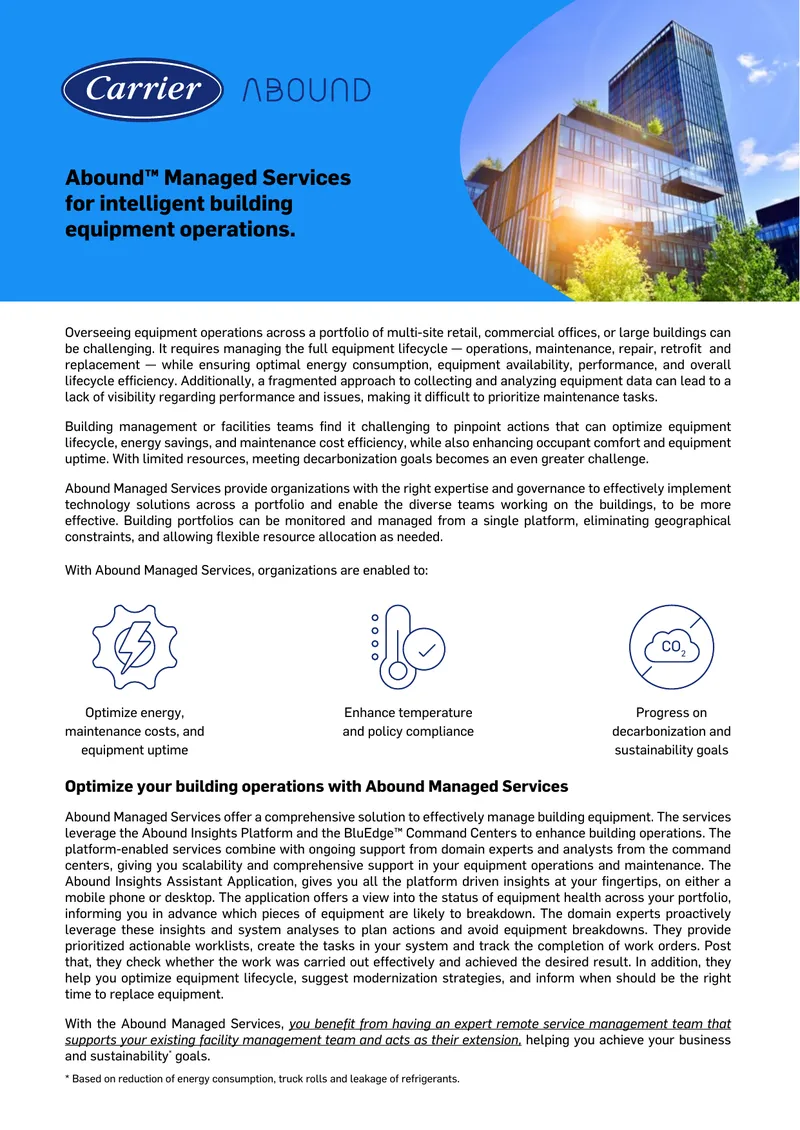 Abound Managed Services for Building Operations