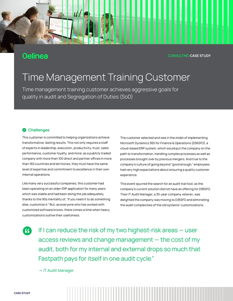 Audit Management and ERP Implementation Case Study
