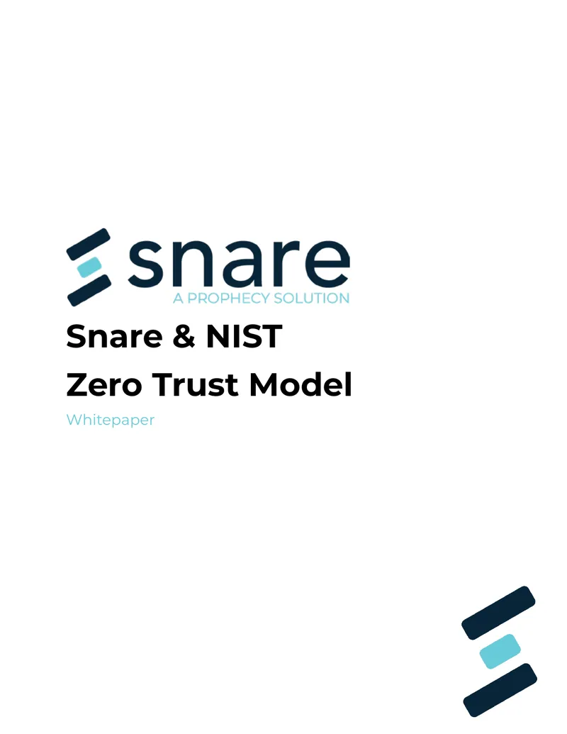 Snare and NIST Zero Trust Model Whitepaper
