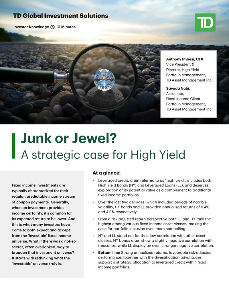 Strategic Case for High Yield Investments
