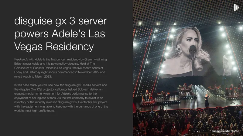 Adele's Las Vegas Residency Media Server Case Study