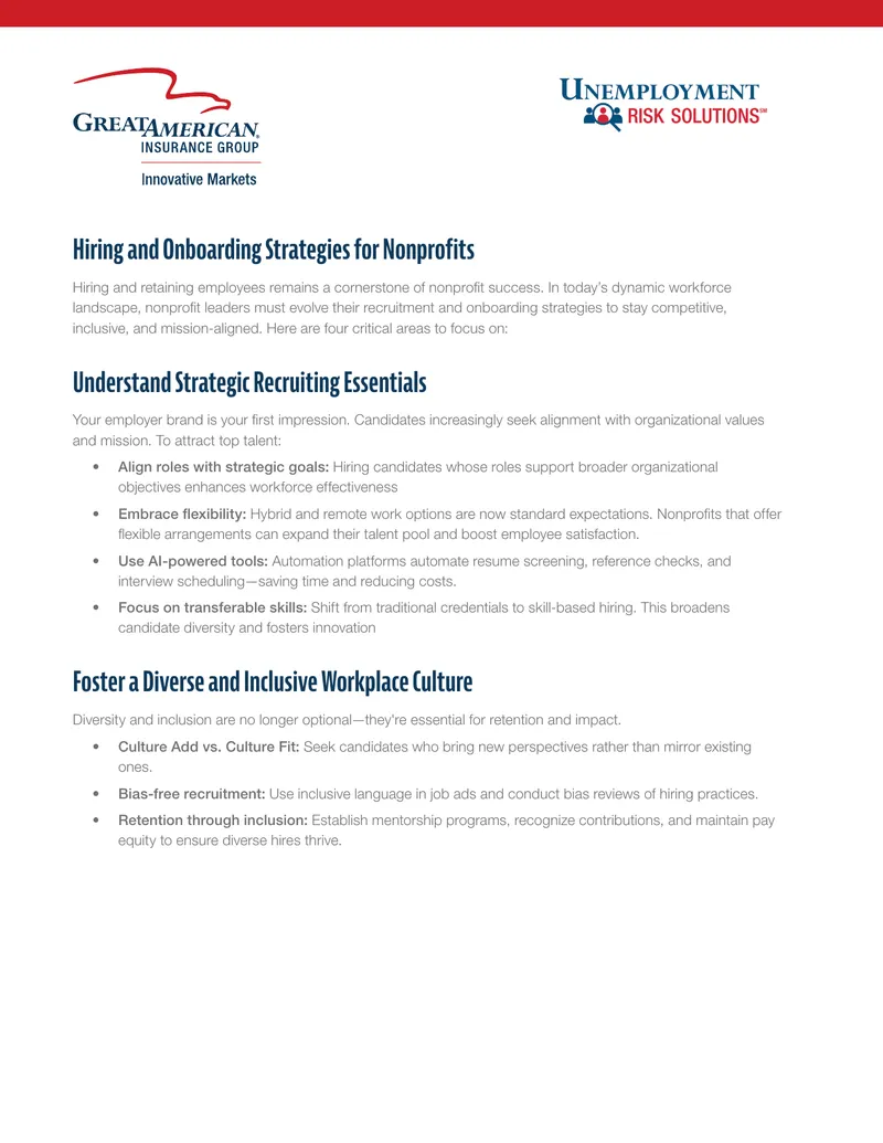 Hiring and Onboarding Strategies for Nonprofits