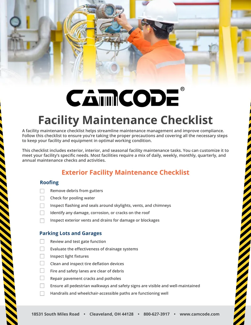 Facility Maintenance Checklist Guide