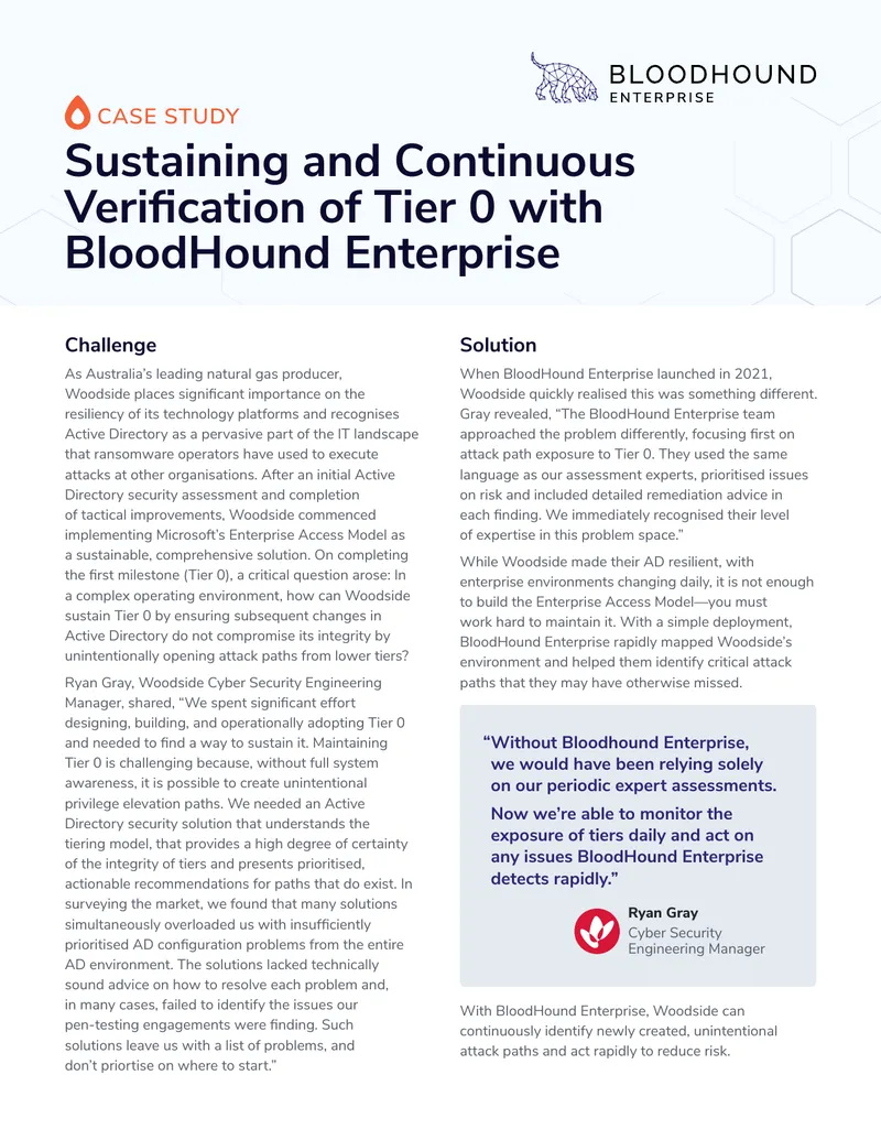 Continuous Verification of Tier 0 with BloodHound Enterprise