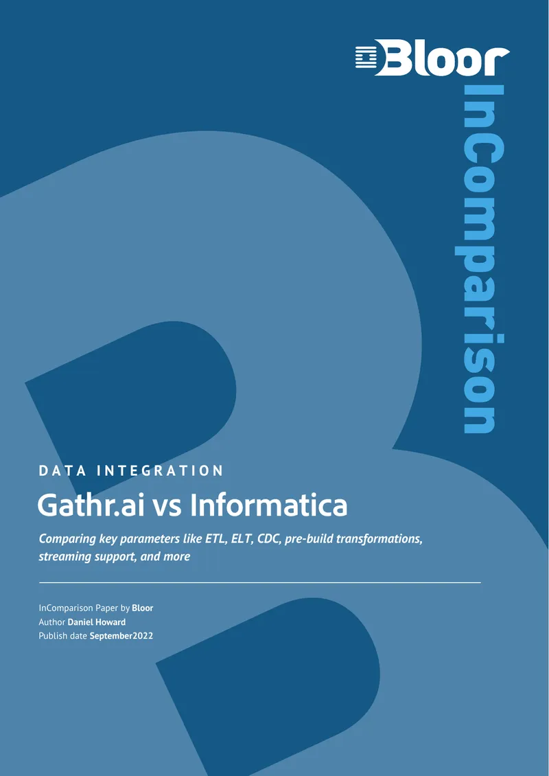 Gathr Data Integration Platform Overview