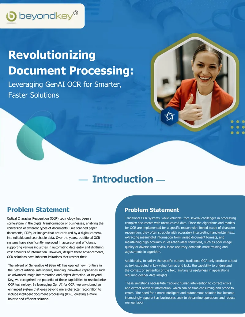 Generative AI Enhanced Optical Character Recognition Solutions