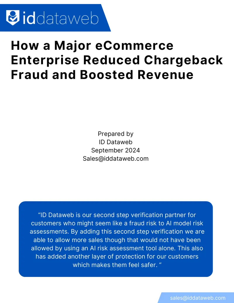 eCommerce Chargeback Fraud Reduction Case Study preview page 1