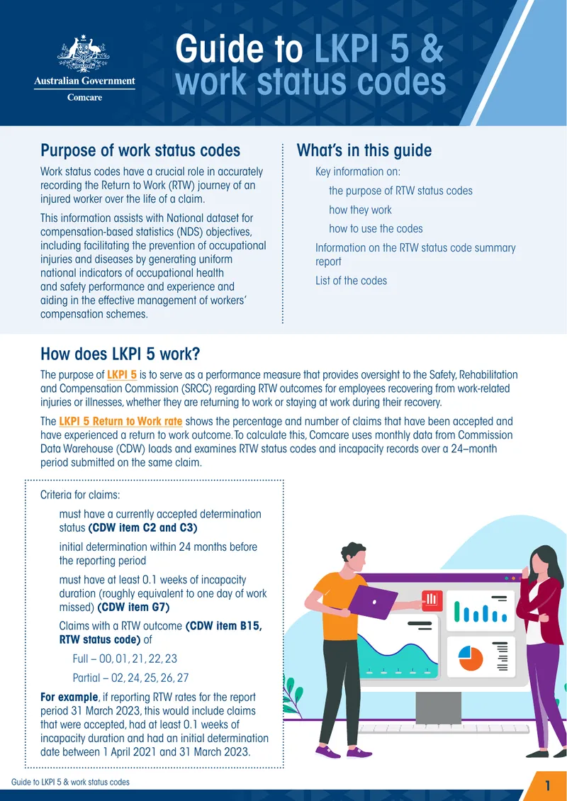 Guide to LKPI 5 and Work Status Codes