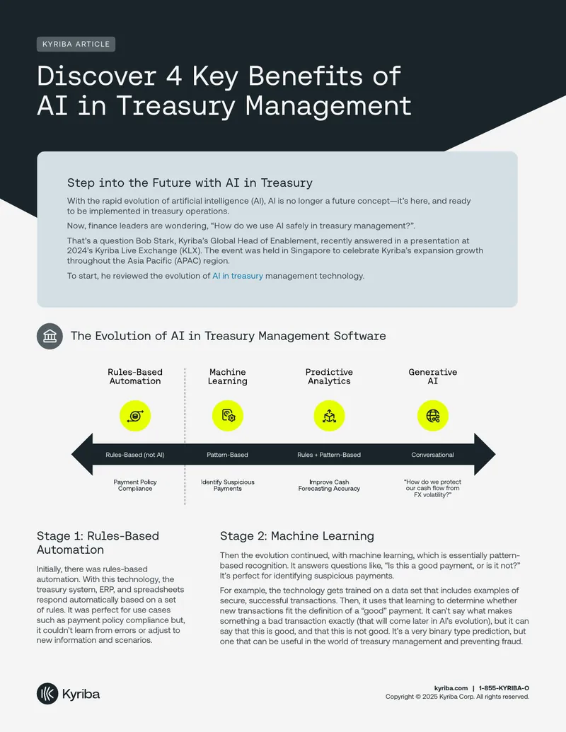 Key Benefits of AI in Treasury Management
