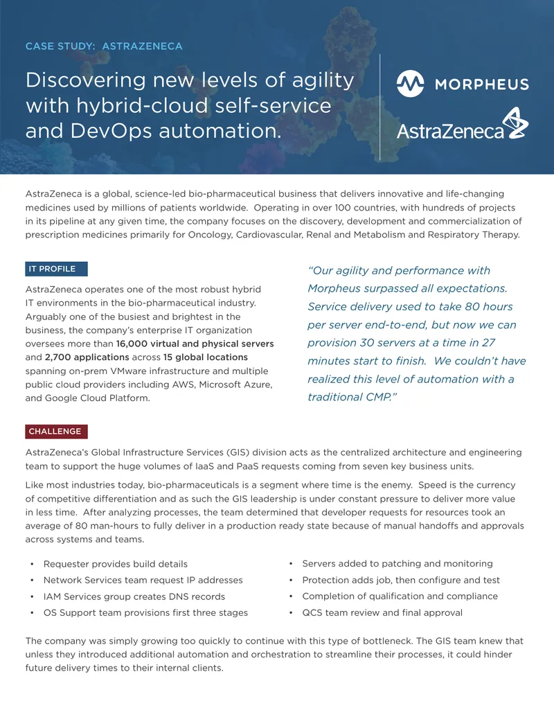 AstraZeneca Hybrid-Cloud Automation Case Study