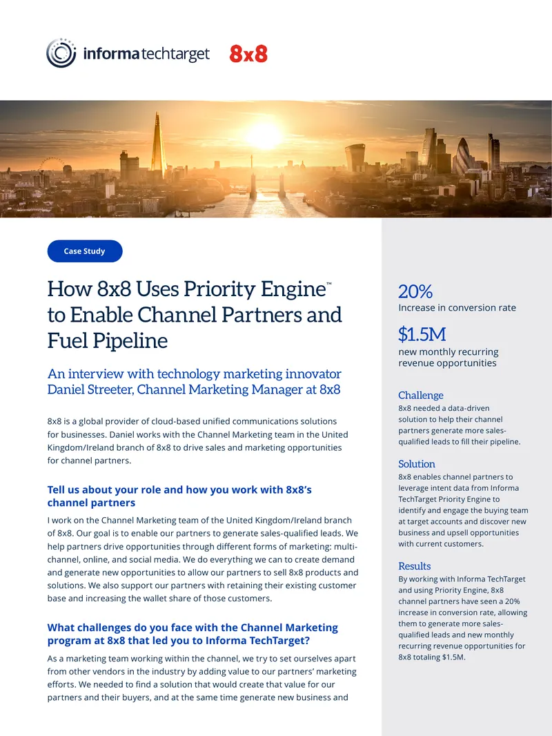 8x8 Channel Marketing Strategy Case Study