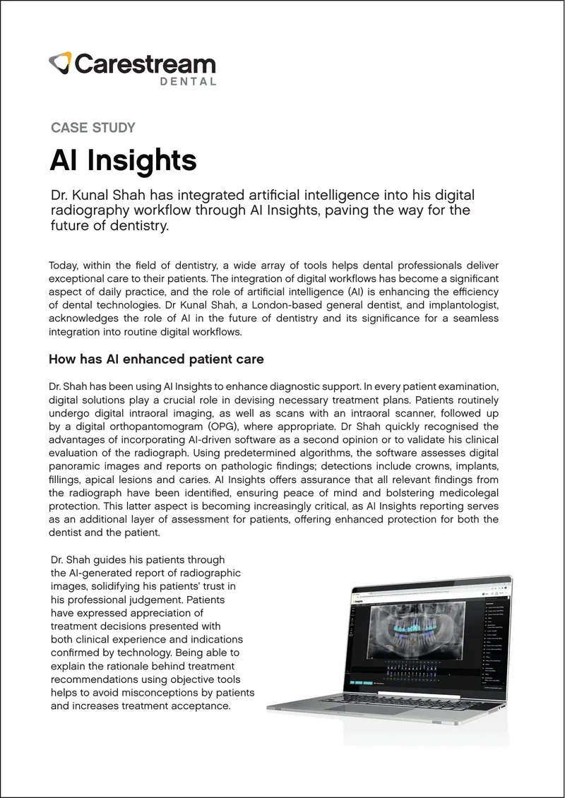 AI Insights in Dental Practice Case Study