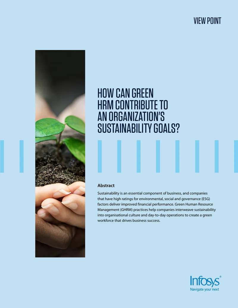 Green Human Resource Management for Sustainability Goals