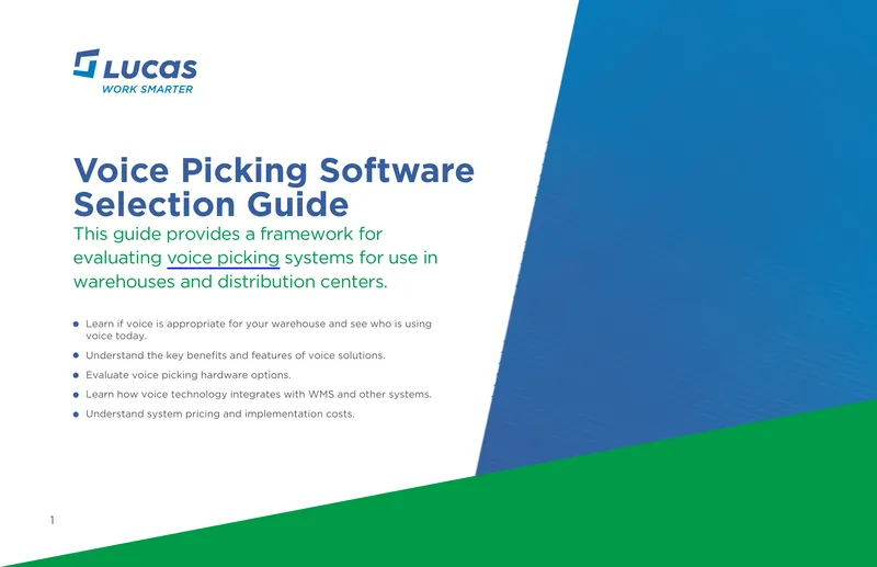 Voice Picking Software Selection Guide