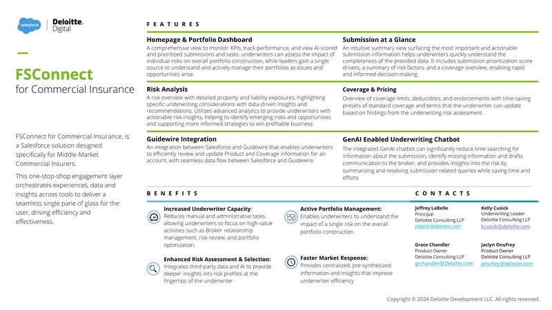 FSConnect for Commercial Insurance Overview