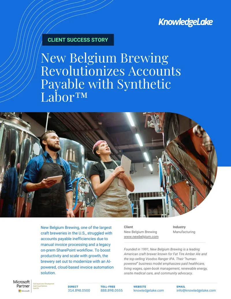 New Belgium Brewing Accounts Payable Transformation